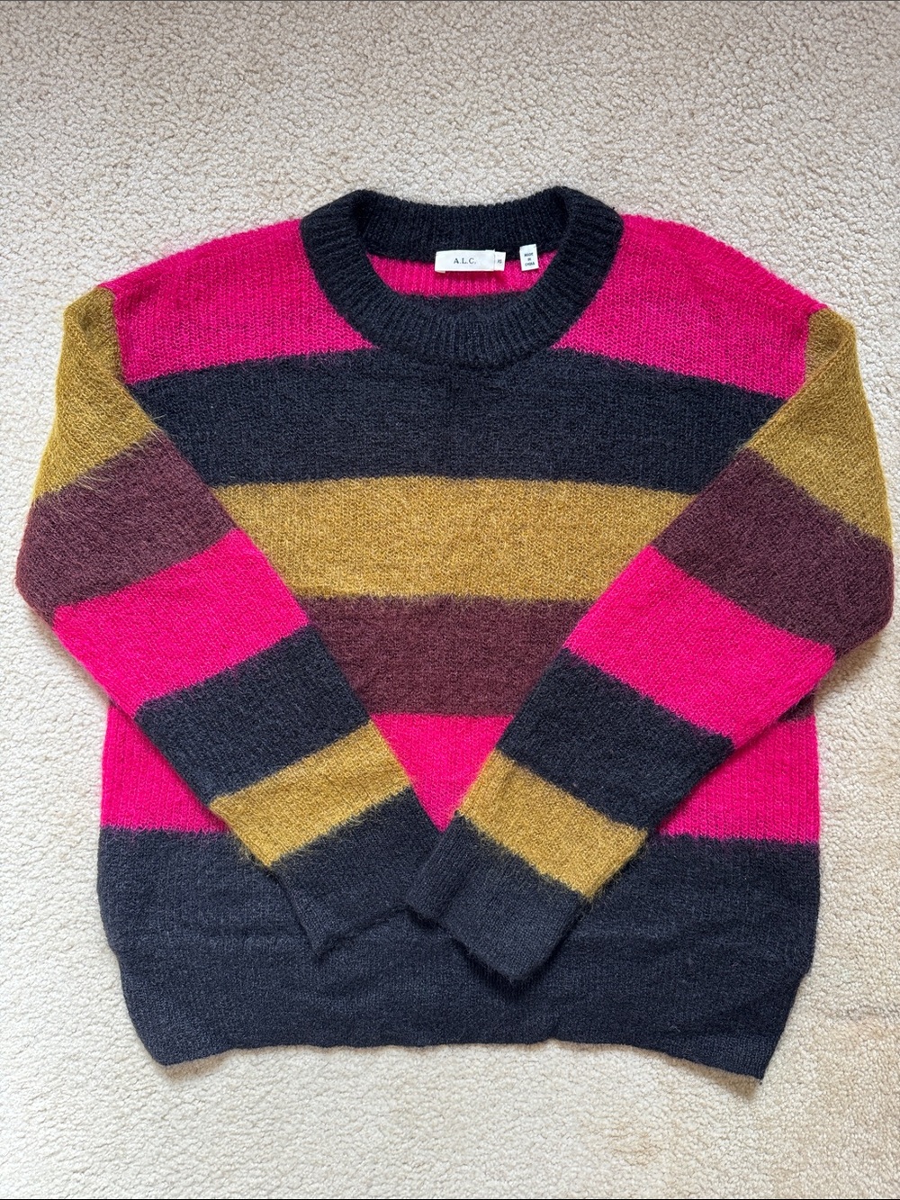 A.L.C. Women’s Striped Crewneck Sweater